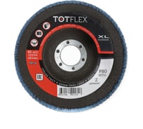 Круг лепестковый торцевой aggressor 2 125x22 мм, z, р80 Totflex 4631166001318