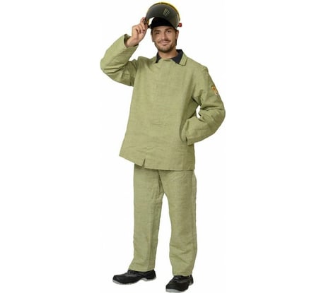 Костюм сварщика брезентовый с усилением 480 г/м2, р-р 56-58, рост 3-4 Профессионал 52533