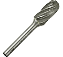 Бор-фреза форма С цилиндр со сферическим концом, ALU, 10х20х65 мм, хв-к 6 мм D.BOR D-RB-AC-C-10-065-6