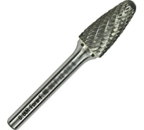 Бор-фреза форма F парабола с закругленной головой, DC, 6х18х63 мм, хв-к 6 мм D.BOR D-RB-DC-F-06-063-6