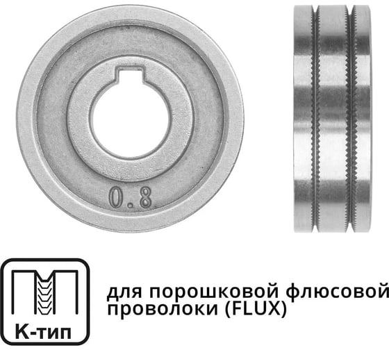 Ролик подающий для проволоки 0.8-1 мм, K-тип SOLARIS WA-2438