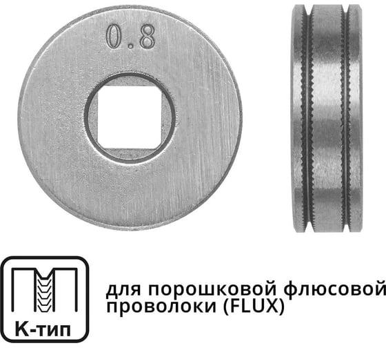Ролик подающий для проволоки 0.8-1 мм, K-тип SOLARIS WA-2432