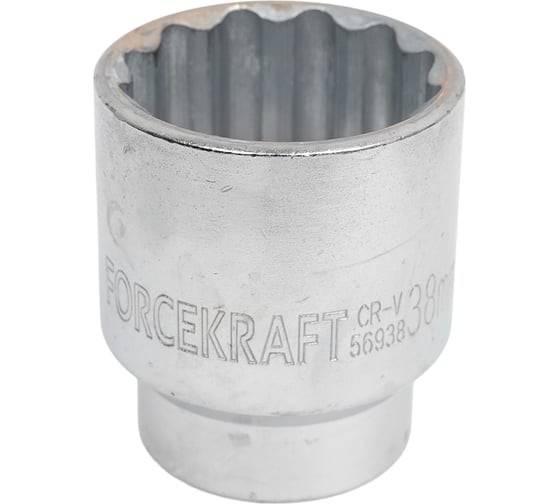 Головка торцевая 12-гранная (38 мм; 3/4''DR) Forcekraft FK-56938(52281) 1