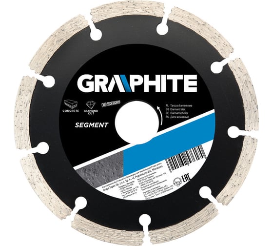 Диск алмазный сегментный 115х22.2 мм GRAPHITE 57H616 1