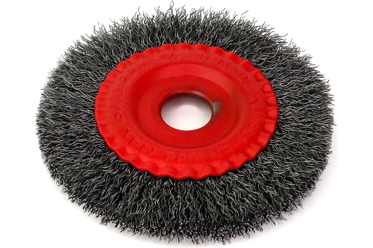 Щетка дисковая 125x8х22.2 мм, гофрированная сталь 0.35 мм для УШМ SIT ...