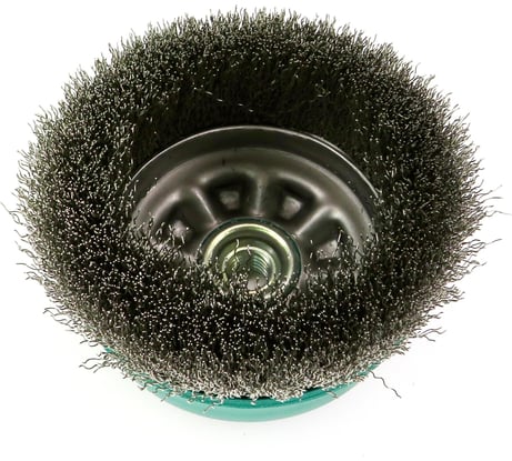 Щетка чашечная 120 мм, М14, гофрированная нержавеющая сталь 0.3 мм для УШМ SIT 0932