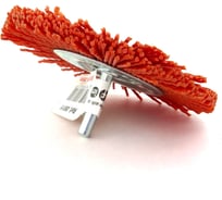 Щетка дисковая 100x5 мм, хв-к 6 мм, ворс красный полимер-абразив Р120 для дрели SIT 0611