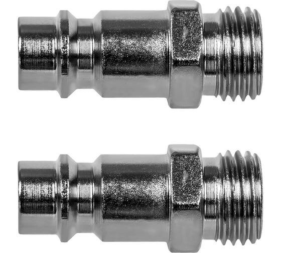 Фитинг-переходник EQ-5 (папа EURO - папа резьба 1/4"; 2 шт.) Quattro Elementi 771-084