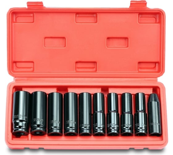 Набор ударных головок 10 предметов, 8-24 мм, 1/2"DR GOODKING G-10010 1