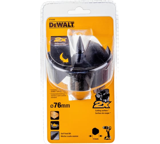 Сверло Форстнера (76 мм) по дереву DEWALT DT 4588