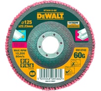 Диск лепестковый Тип 27 (125х22.2 мм; 60G) для УШМ DeWALT DT 30612