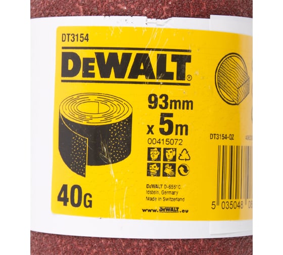 Лист шлифовальный в рулоне (5000х93 мм) для виброшлифмашин DEWALT DT 3154