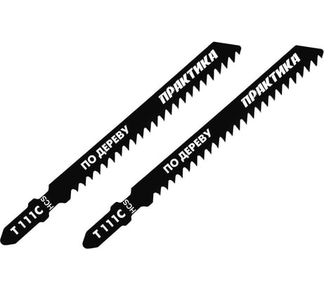 Пилка (2 шт; T111C) для лобзиков ПРАКТИКА 034-465