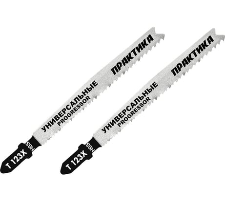 Пилка по металлу (2 шт; T123X) для лобзиков ПРАКТИКА 038-722
