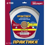 Диск алмазный Эксперт по керамограниту (150х22.2 мм) ПРАКТИКА 774-887