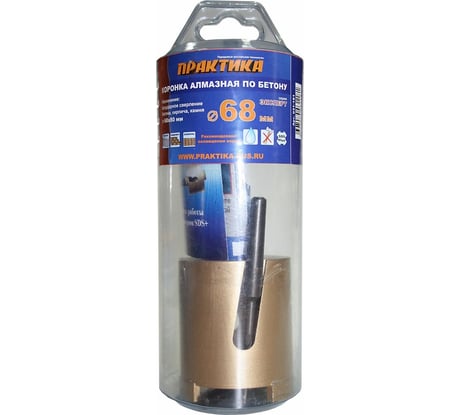 Коронка алмазная Профи HEX/SDS+ (68 мм) ПРАКТИКА 031-181