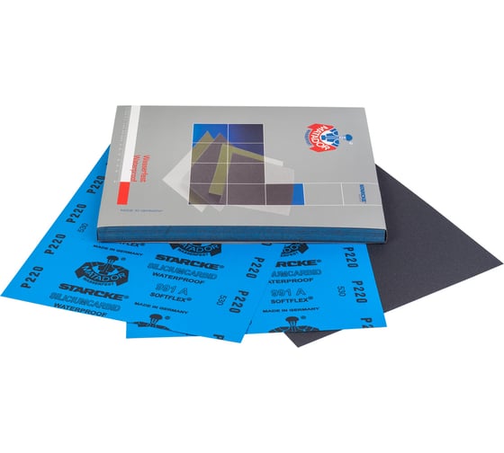 Водостойкая абразивная бумага 991 (50 шт; Р220; 230x280 мм) STARCKE 130866 1