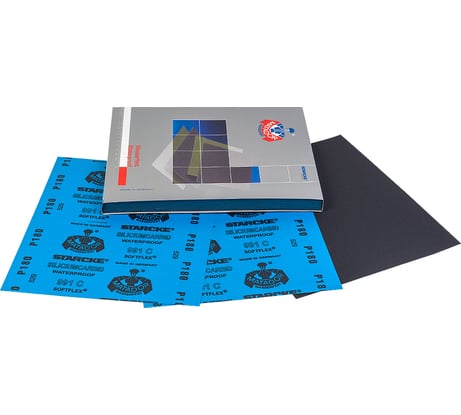 Водостойкая абразивная бумага 991 (50 шт; Р180; 230x280 мм) STARCKE 130878