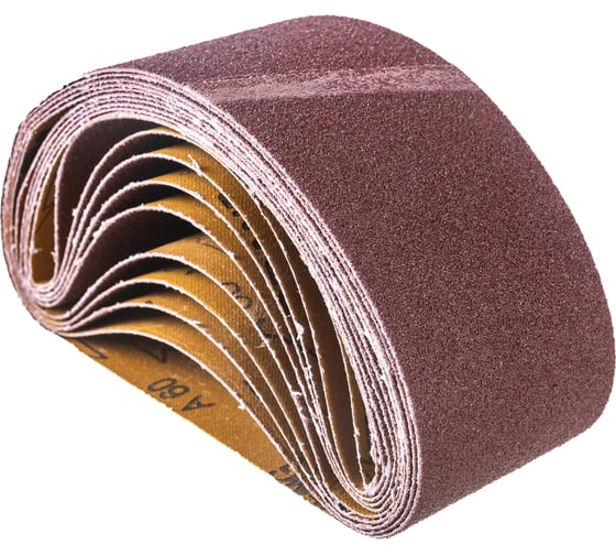 Лента шлифовальная (10 шт; 75х457 мм; P60) ПРАКТИКА 032-874
