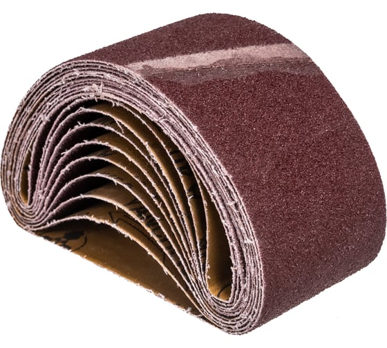 Лента шлифовальная (10 шт; 75х457 мм; P40) ПРАКТИКА 032-867