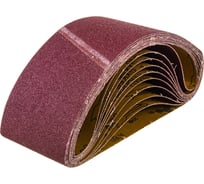 Лента шлифовальная (10 шт; 100х610 мм; P60) ПРАКТИКА 037-916