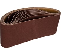 Лента шлифовальная (10 шт; 100х610 мм; P80) ПРАКТИКА 037-923