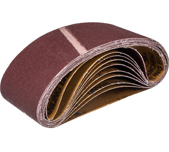Лента шлифовальная (10 шт; 100х610 мм; P80) ПРАКТИКА 037-923
