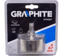 Сверло по керамической плитке 67 мм GRAPHITE 57H297