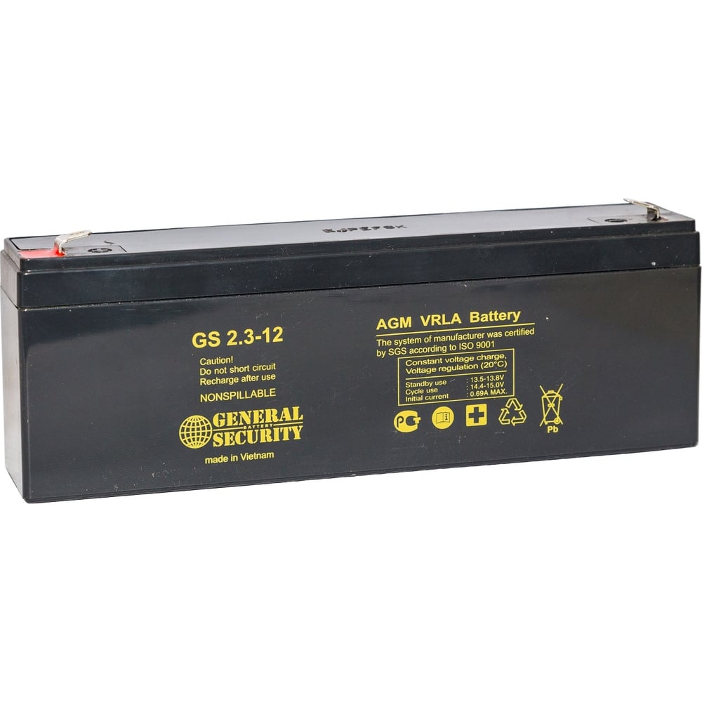 Аккумулятор для ИБП General Security GSL2.3-12 GENERAL SECURITY ...