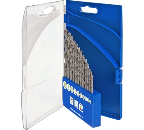 Набор сверл по металлу Профи (10 шт; 1-10 мм) ПРАКТИКА 640-261