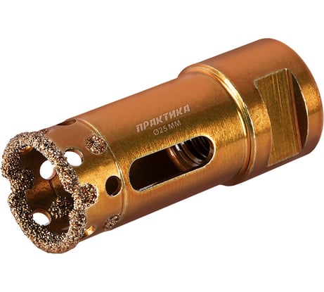 Коронка алмазная универсальная (25 мм; М14) для УШМ ПРАКТИКА 641-039
