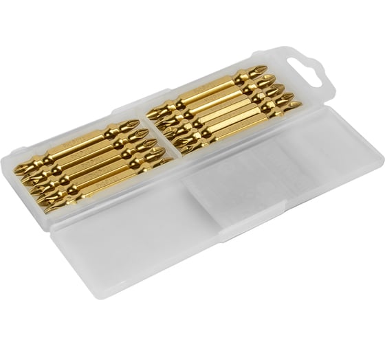 Двусторонняя бита PH2-PZ2 Эксперт (10 шт; 65 мм) ПРАКТИКА 036-995