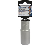 Головка торцевая универсальная (21мм, 1/2", SPLINE, Cr-V) КОБАЛЬТ 643-828