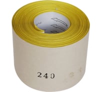 Бумага наждачная на бумажной основе M63 (115 мм х 50 м; P240; рулон) SANTOOL 061215-050-240