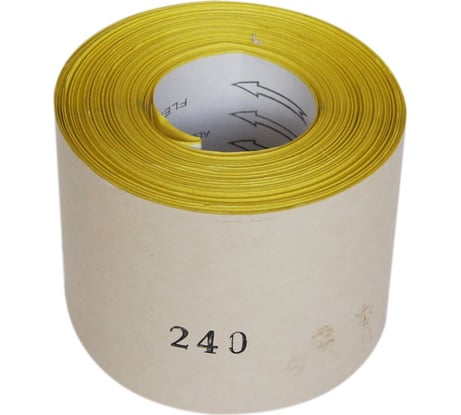 Бумага наждачная на бумажной основе M63 (115 мм х 50 м; P240; рулон) SANTOOL 061215-050-240
