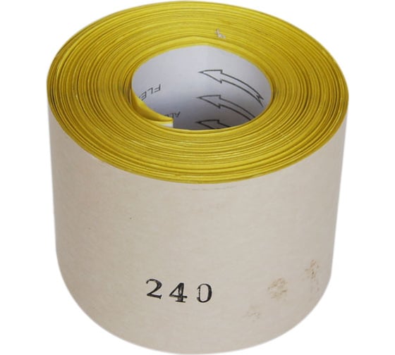 Бумага наждачная на бумажной основе M63 (115 мм х 50 м; P240; рулон) SANTOOL 061215-050-240