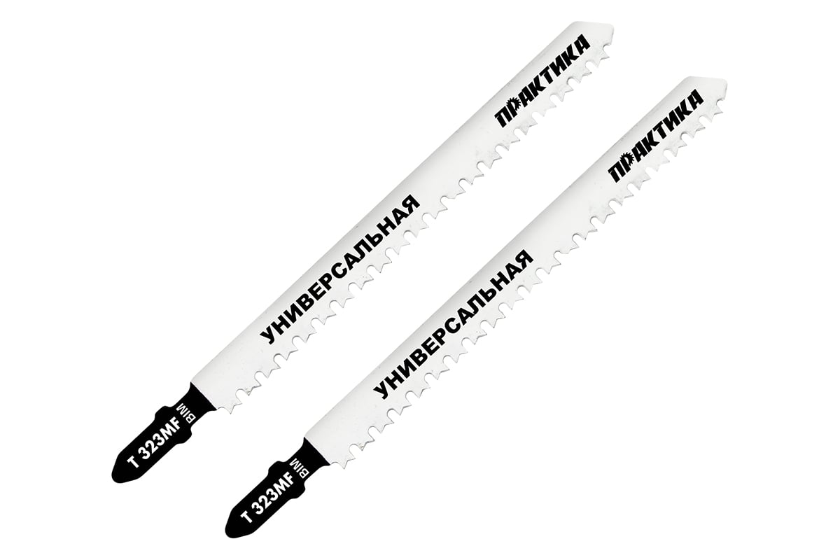 Пилки для лобзиков T323MF (2 шт) ПРАКТИКА 776-966 - выгодная цена, отзывы,  характеристики, фото - купить в Москве и РФ