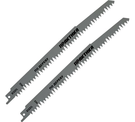 Пилки по дереву HCS S1531L (240 мм) для сабельной пилы ПРАКТИКА 773-521