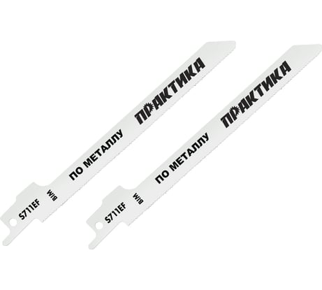 Пилки по стали S711EF (2 шт.; 150 мм; BIM; шаг 1,4 мм) для сабельной пилы ПРАКТИКА 773-583