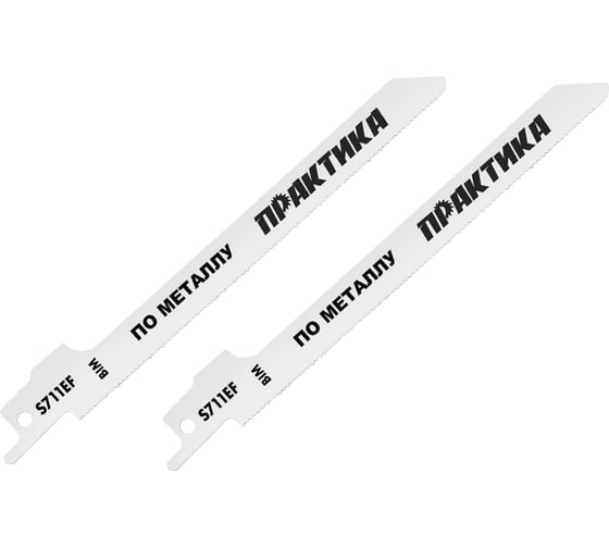 Пилки по стали S711EF (2 шт.; 150 мм; BIM; шаг 1,4 мм) для сабельной пилы ПРАКТИКА 773-583 1