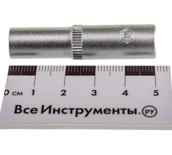 Глубокая торцевая головка 1/4, 7мм, Cr-V КОБАЛЬТ 643-910