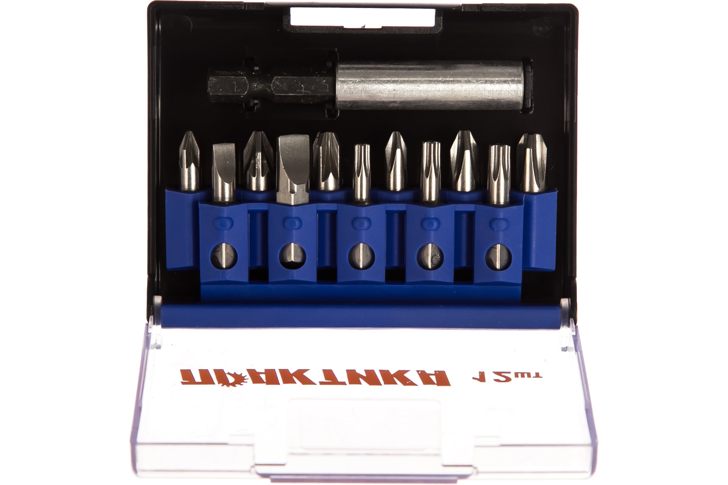 Набор бит (12 шт; PH; PZ; SL; Torx; 25 мм + магнитный держатель