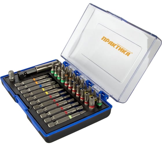 Набор бит (35 шт; PH; PZ; SL; T/Torx; TW; Hex + магнитный держатель) ПРАКТИКА 779-004