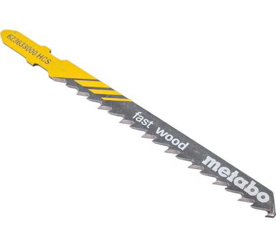 Пилка по дереву T144D Professional (5 шт; 75 мм; HCS) для лобзиков Metabo 623633000