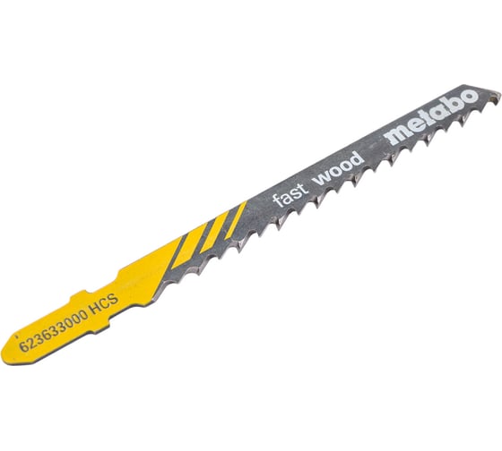 Пилка по дереву T144D Professional (5 шт; 75 мм; HCS) для лобзиков Metabo 623633000