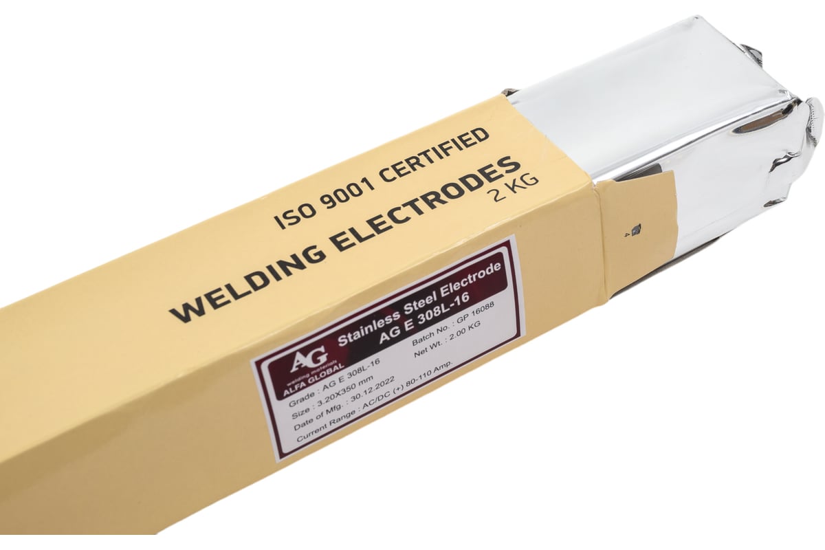 Электроды E 308L-16 3.2x350 мм, 2 кг VAC-PAC AG A-3-308L16-32-2 ...