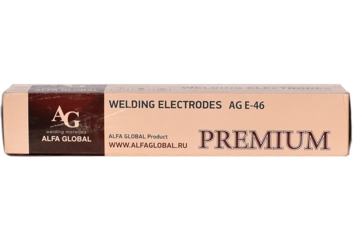 Электроды AG, E-46 Premium, 2.5х350 мм, 5 кг