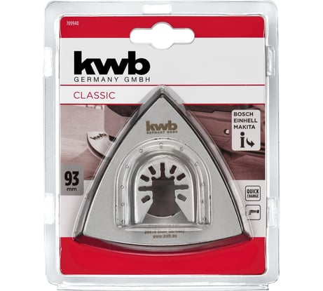 Шлифпластина треугольная (93 мм) KWB 709940