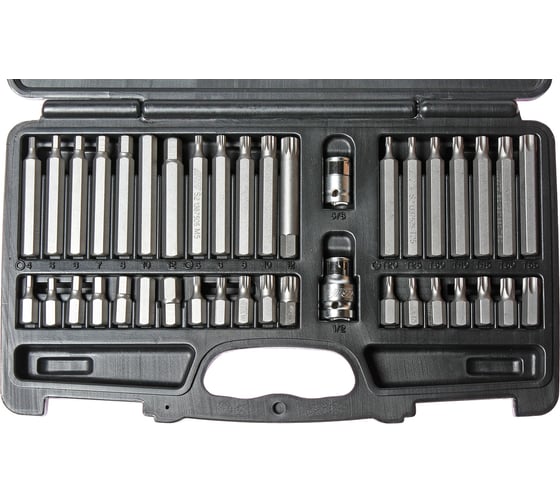 Набор бит JTC TORX, HEX, SPLINE 40 предметов /1/10- JTC-3965