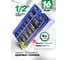 Набор головок ударных шестигранных 16 предметов, 1/2"DR Rockforce RF-4169MPB(52616) 2